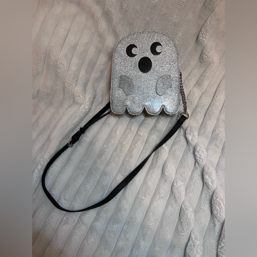 Glitter Ghost Halloween Crossbody Bag NWT
